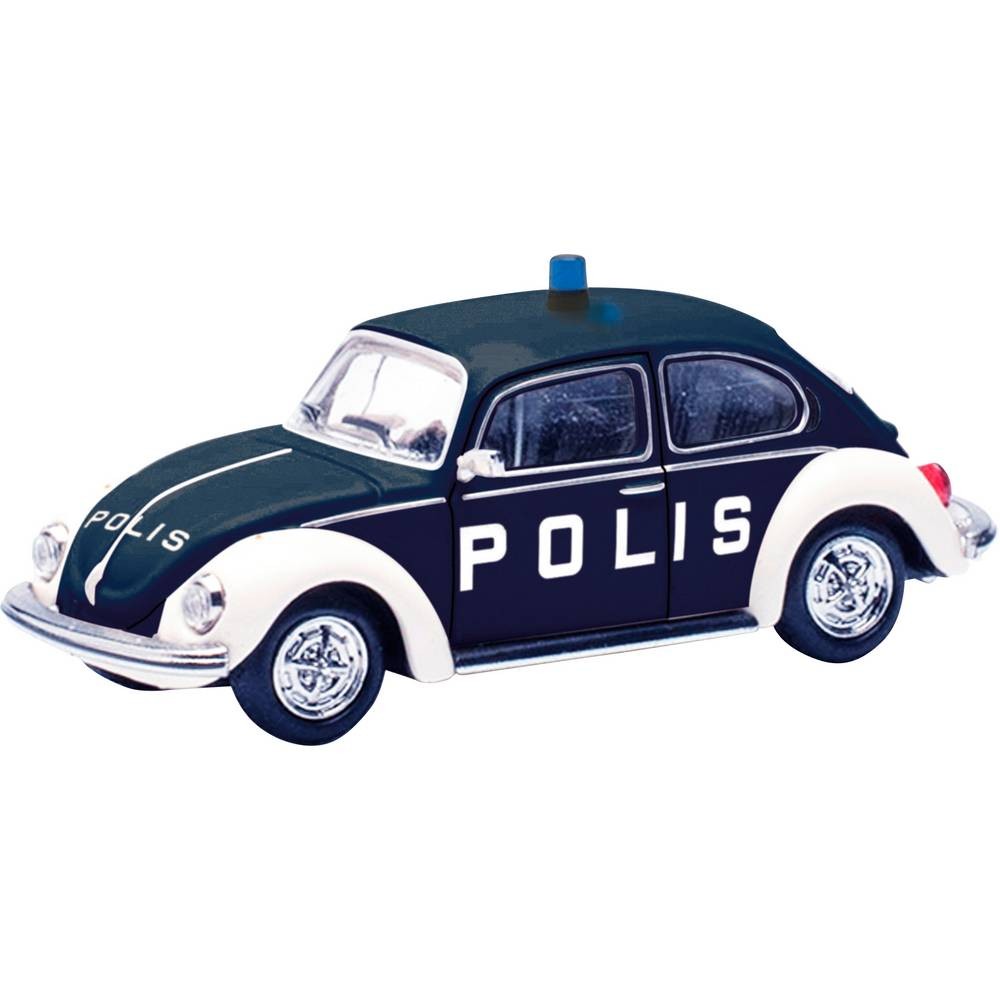Voiture miniature Herpa 097390 VW Coccinelle H0 de véhicule prioritaire rouge