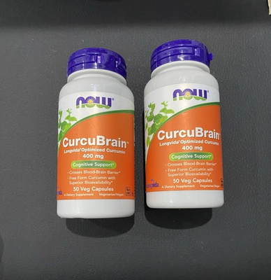 #ad 2 Pack Now Foods CurcuBrain Cognitive Support 400 MG 50 Veg Capsules Exp 10 2028 $19.99