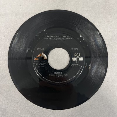 Nilsson 45 RPM - Everybody's Talkin' - Don t Leave Me - RCA Victor 7  Vinyl