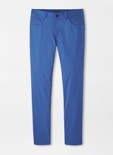 Peter Millar Bingham Performance 5 Pocket Pants 33x32 Ocean Blue NWT 185