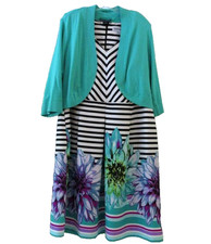 Shelby & Palmer Striped & Floral Dress Plus size 20W