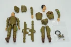 Vintage 1982 GI Joe ARAH ZAP Bazooka Soldier Figures Straight Arm Lot of 2