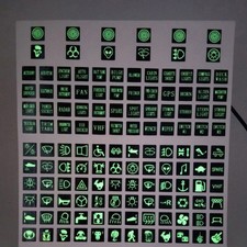 Night Light Switches Labels Decals with Glowing Effect for Easy Button Reading