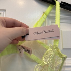 Agent Provocateur Jayce Bra In Neon Lemon BNWT 32C Festival Lingerie