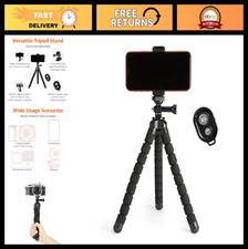 Amazon Basics Portable and Flexible Tripod with Wireless Remote and Smartphone C