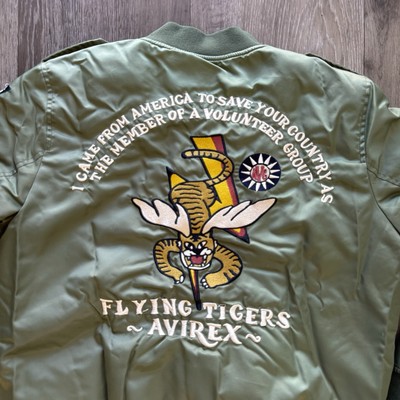 AVIREX FLYING TIGERS MA-1ジャケット 楽天市場】A2L1002 AVIREX MA-1 AIR MESH MC JAC FLYING TIGERS