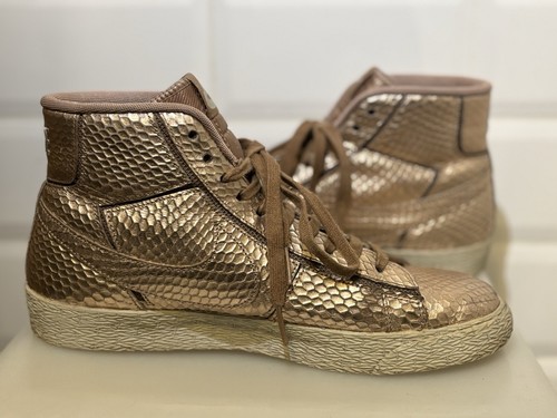 Nike Damen Blazer Mid Cut Sneaker, Metallic Rose Gold, UK 5. Guter Zustand. - Bild 7 von 12