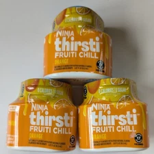 Ninja Thirsti FRUITI CHILL Orange Flavored Water Drops Drink Mix 01/10/2026 X 3