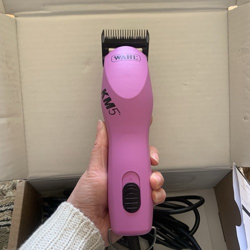 Wahl KM5 2 Speed Motor Animal Clippers Pink 09787-300 Pet Grooming, Gently Used