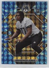 2023 Panini Mosaic Rookies Reactive Blue Mosaic Prizm Broderick Jones #288 16wc
