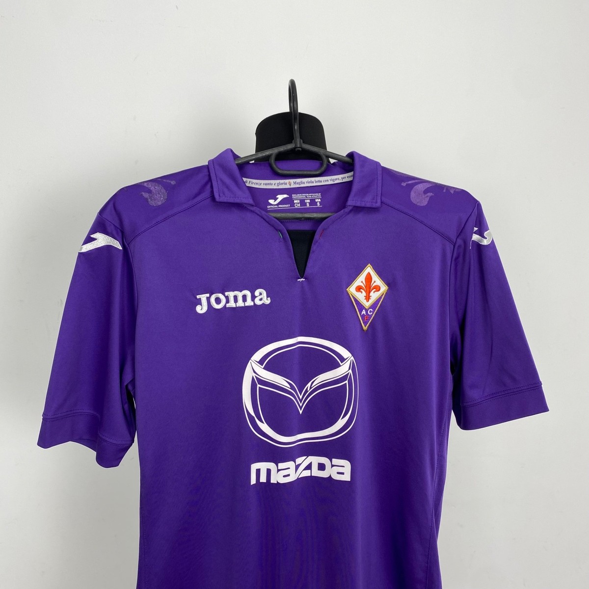 Fiorentina Home Football Shirt 2013-14 Joma Mazda Italy Soccer