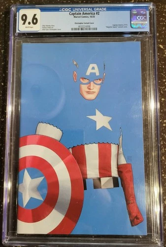 2024 Captain America #2 CGC Graded 9.6 Near Mint Plus - Christopher Variant