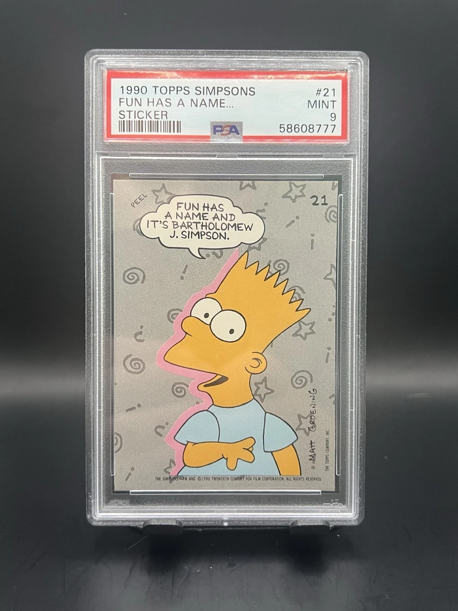 Topps The Simpsons Collectable Trading Cards for sale