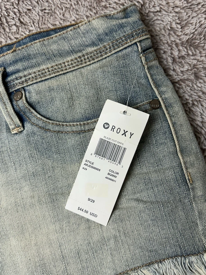 Pantalones Cortos Roxy Blaze Corte Dobladillo Crudo Talla 9 Nuevos Foto 4 de 4