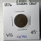 1876   INDIAN PENNY  KEY BETTER DATE  COIN    IN VG+ Condition XX790