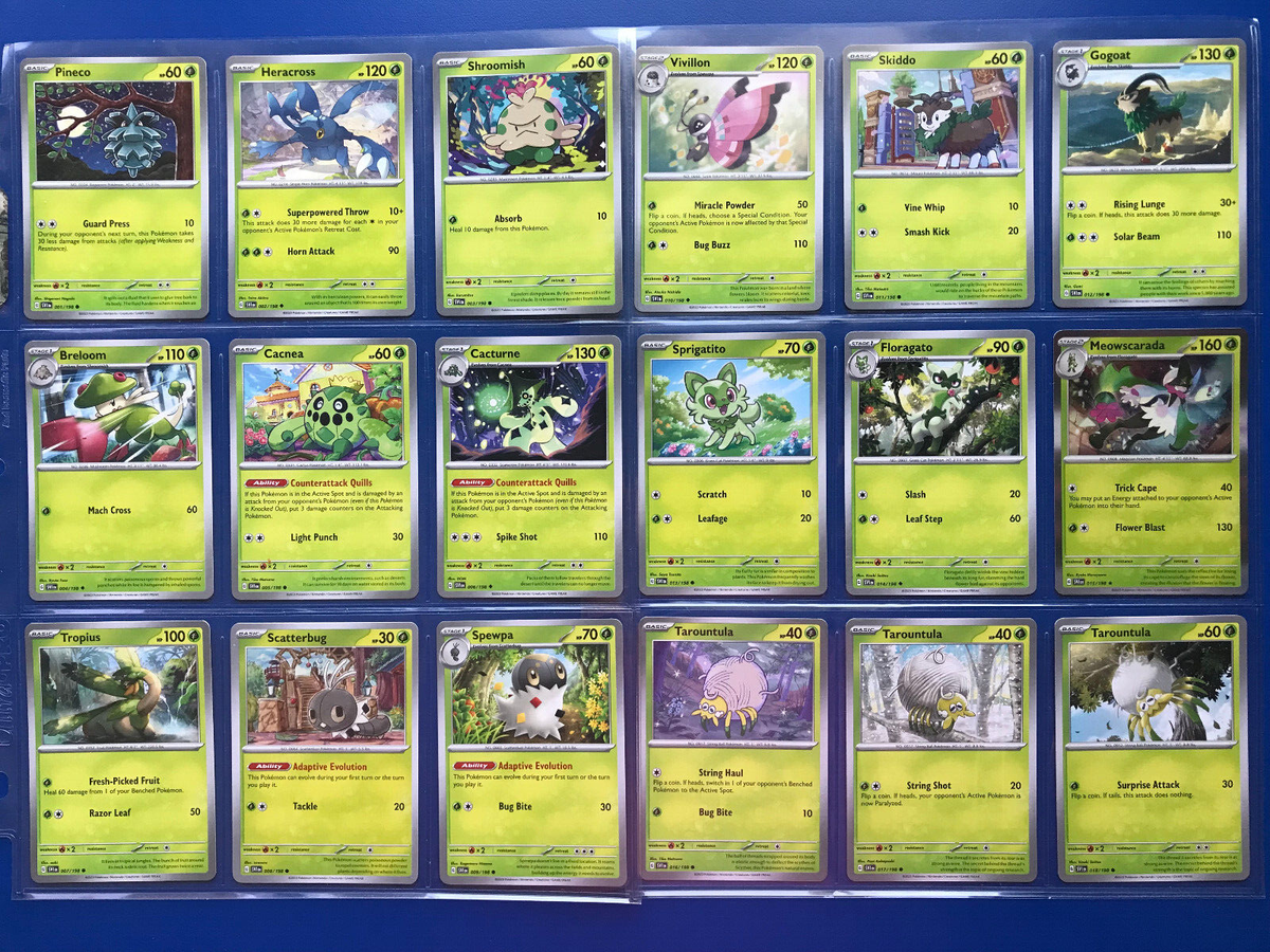 POKEMON SCARLET & VIOLET x186 COMPLETE C/UNC/HOLO RARE/ENERGY CARD