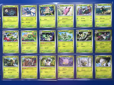 POKEMON SCARLET & VIOLET x186 COMPLETE C/UNC/HOLO RARE/ENERGY CARD