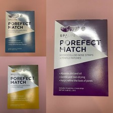 Spa Life Set Of 3 Porefect Match Hydrocolloid Nose Strips And Pimple Patches New