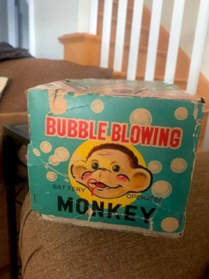 Bubble Blowing Monkey 1950's Japan Brand New in Original Box | eBay