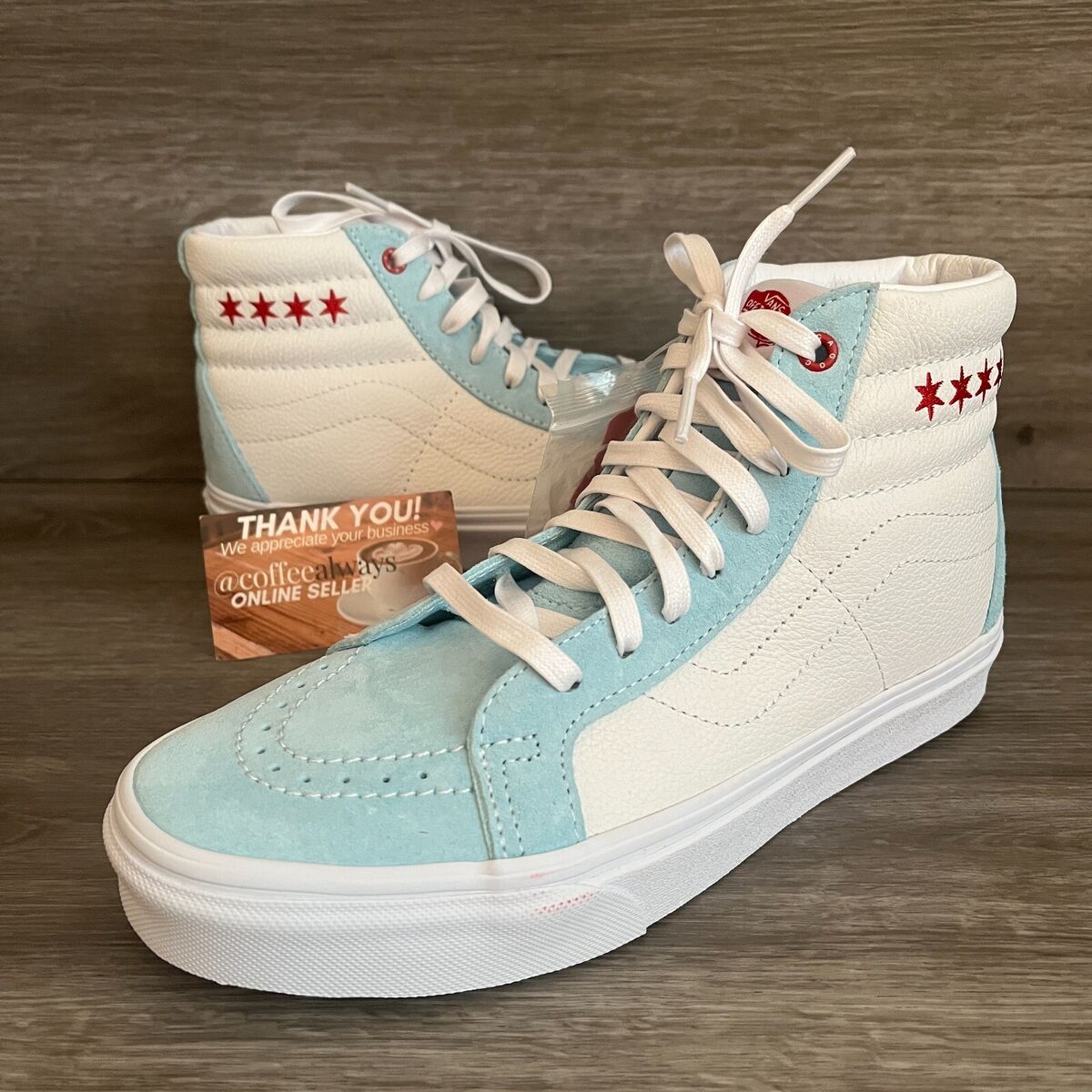 Vans Sk8-Hi Reissue Chicago Clearwater True White Size 9 Vans Sk8-Hi Reissue Chicago Clearwater True White Size 9