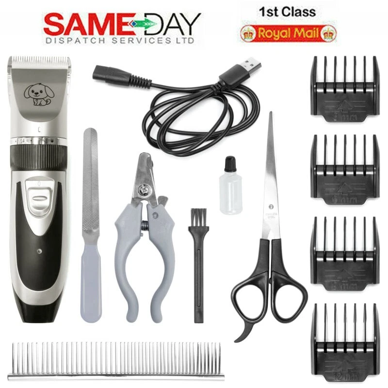 Cordless Electric Pet Dog Cats Grooming Clippers Low Noise Shaver Trimmer Kit UK
Opens in a new wind