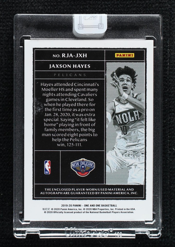2019-20 Panini One and One - Jaxson Hayes #RJA-JXH for sale | eBay