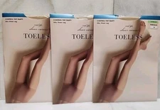 3 east 5th AVERAGE Porcelain Control Top Panty Silky Sheer Leg Toeless 