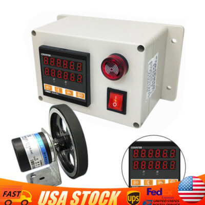Digital Electronic Length Measure Meter Counter & 300PPR Rotary Encoder SALE