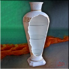 Vitrine Regal Bar Amphore Rundregal Griechische Eckvitrine 175 cm Kunstharz