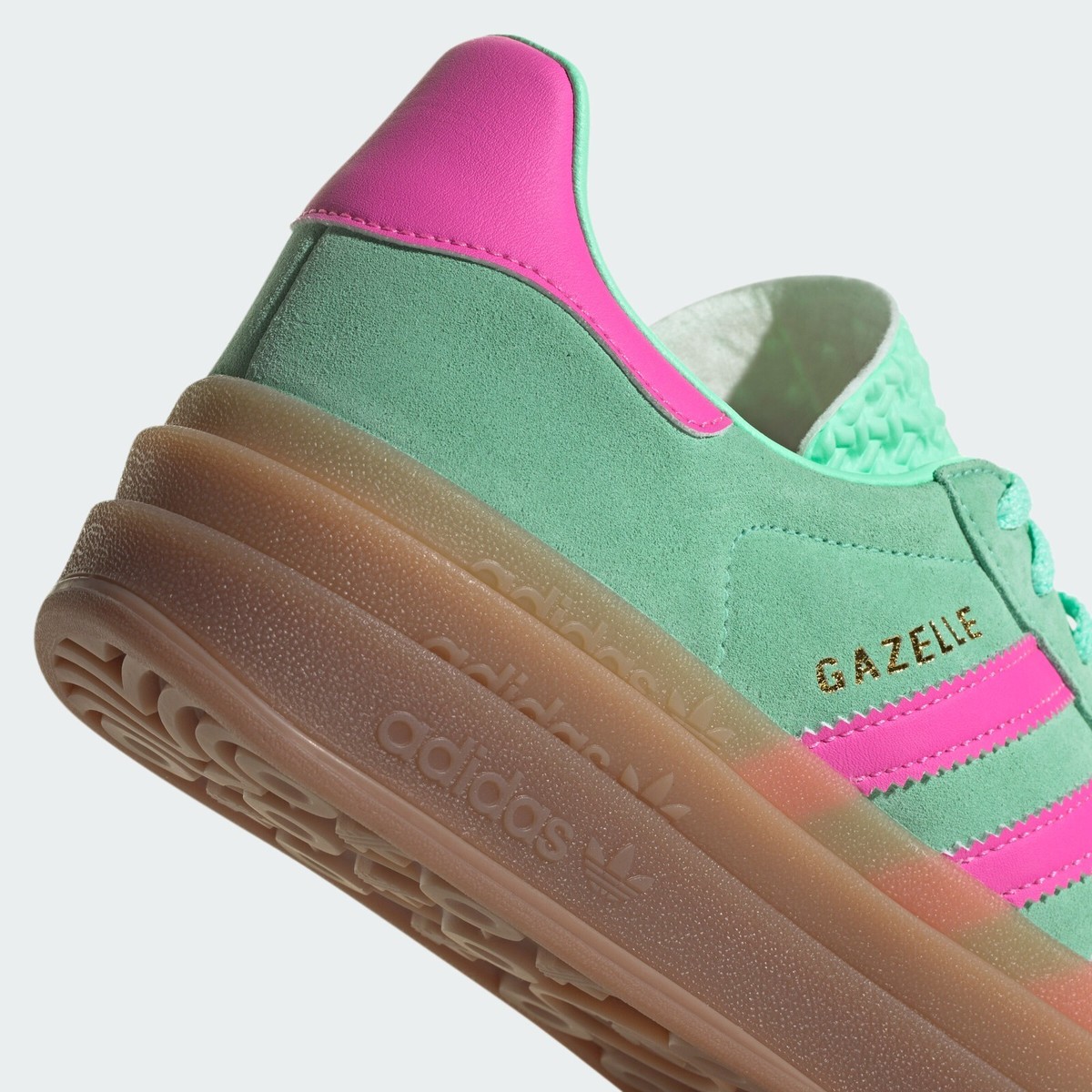 adidas Gazelle Bold Womens Sneakers Mint Pink ✓Multiple