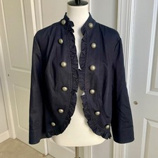 Uniform Jpr Navy Blue Military Blazer Jacket With Buttons Xl