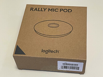 Logitech Rally Mic Pod Microphone, Black/Graphite - Brand New
