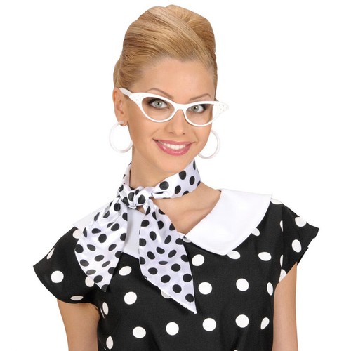 Cateye Brille Vintage Partybrille Rockabilly 50er Jahre Spaßbrille Grease Rock - Bild 14 von 15