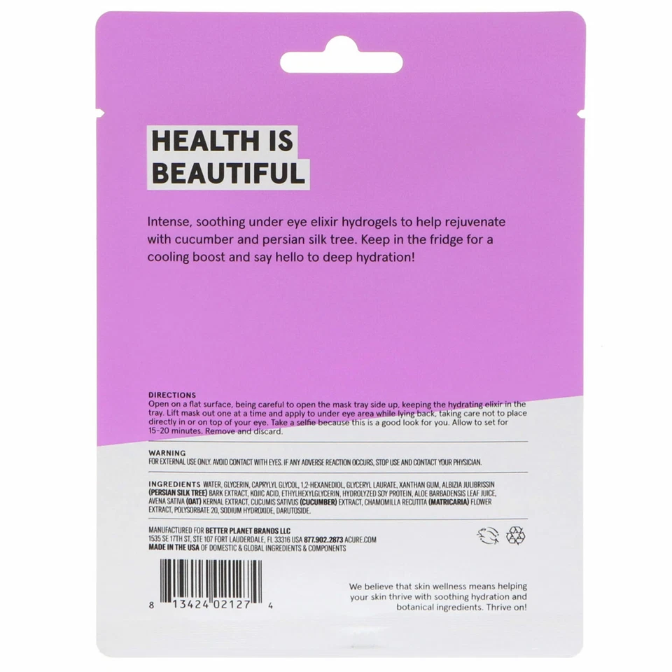 Radically Rejuvenating Under Eye Hydrogels Mask, 2 Single Use Eye Gels, 0.236 fl - Image 2 of 2