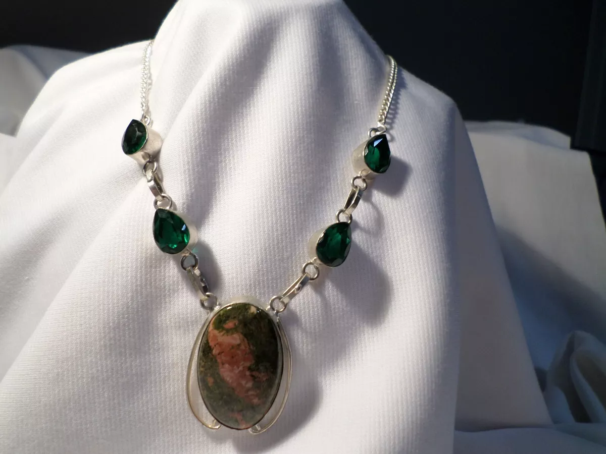 Boho stone necklace clearance