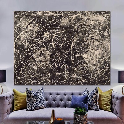 Jackson Pollock style￼ Artist Painting 81  X 62 (6ft. 9in)Abstract Modern XL