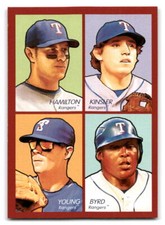 Hamilton / Kinsler / Byrd / Young 2009 Upper Deck Goudey #35-52 4-in-1