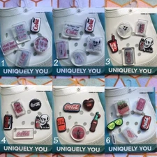 Crocs Handmade jibbitz 5pc Coca-Cola Diet Coke addict Till Death Shoe charms Set