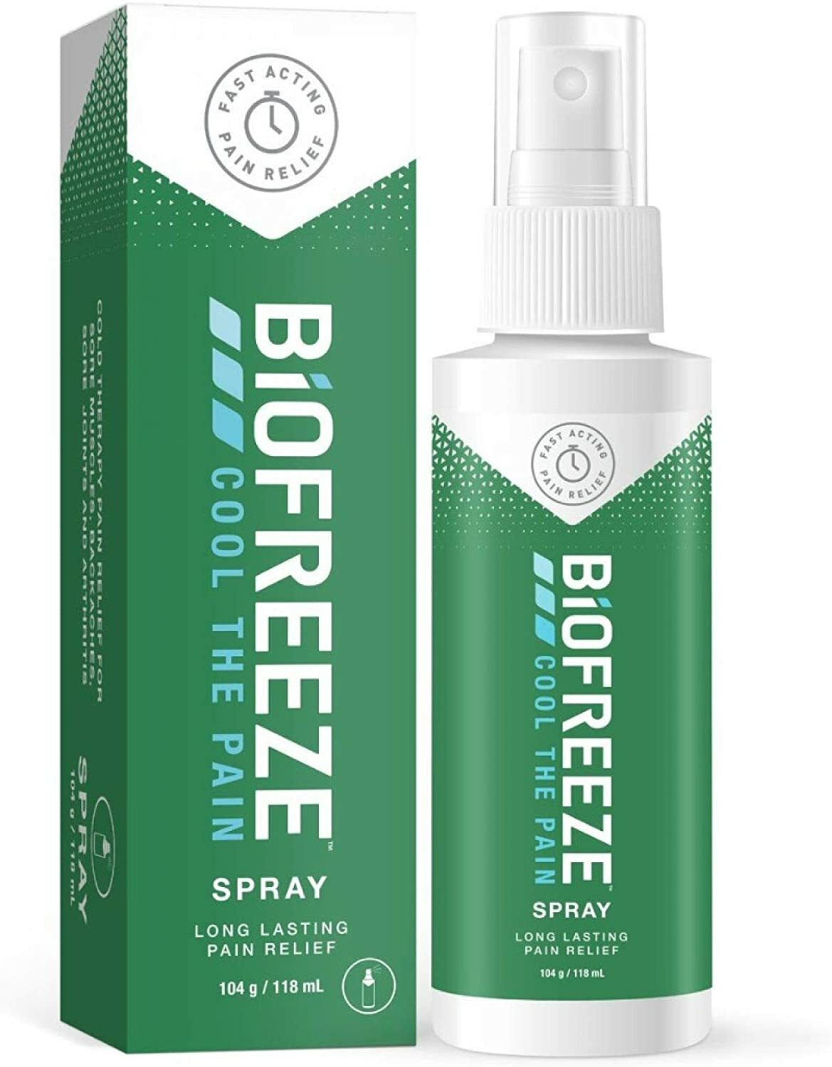 Biofreeze Pain Relieving Spray 4oz/118ml - Fast Acting for Muscle, Joint & Back