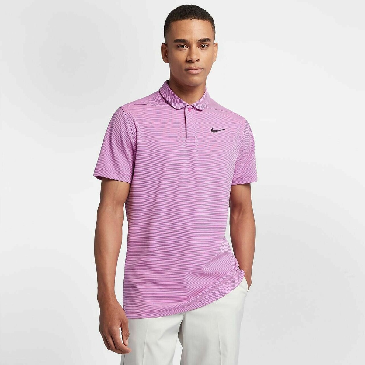 Men's Nike Aeroreact Victory Golf Polo Magenta 918677-531 Size