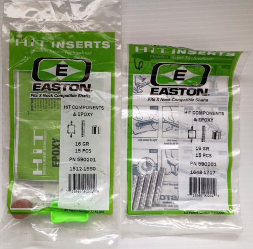 6er-Pack Easton Hit Arrow Einsätze RPS 8-32 16gr P/N 590201 - Bild 1 von 2