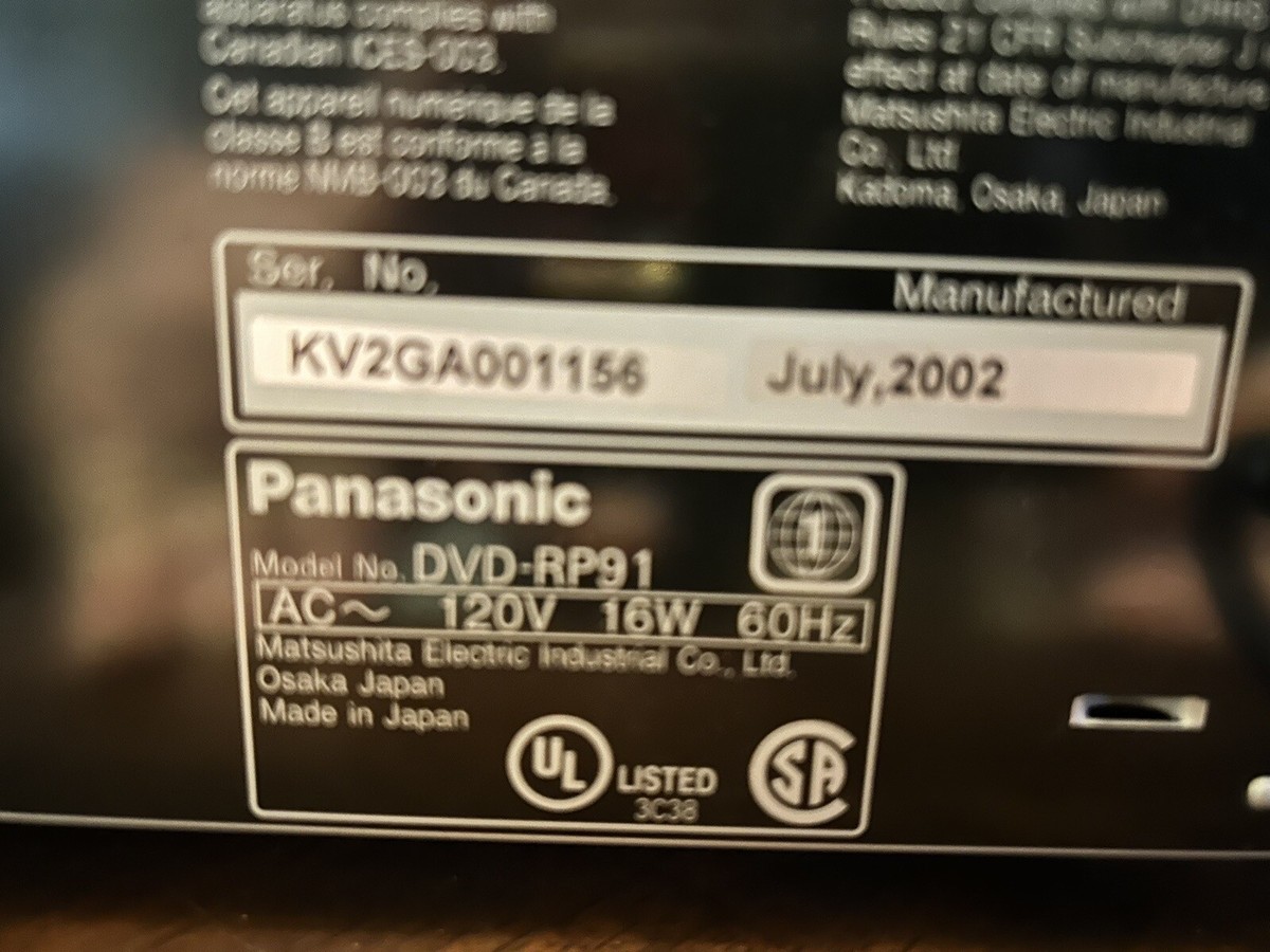 プレーヤー Panasonic DVD-RP91 s-l400.jpg