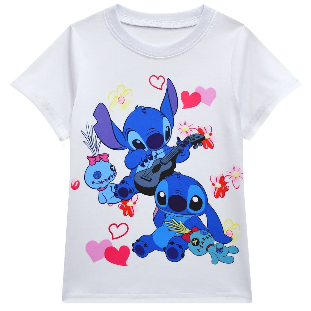lilo & Stitch Girls T-Shirt Dress Set Fun Pleated Skirts Print
