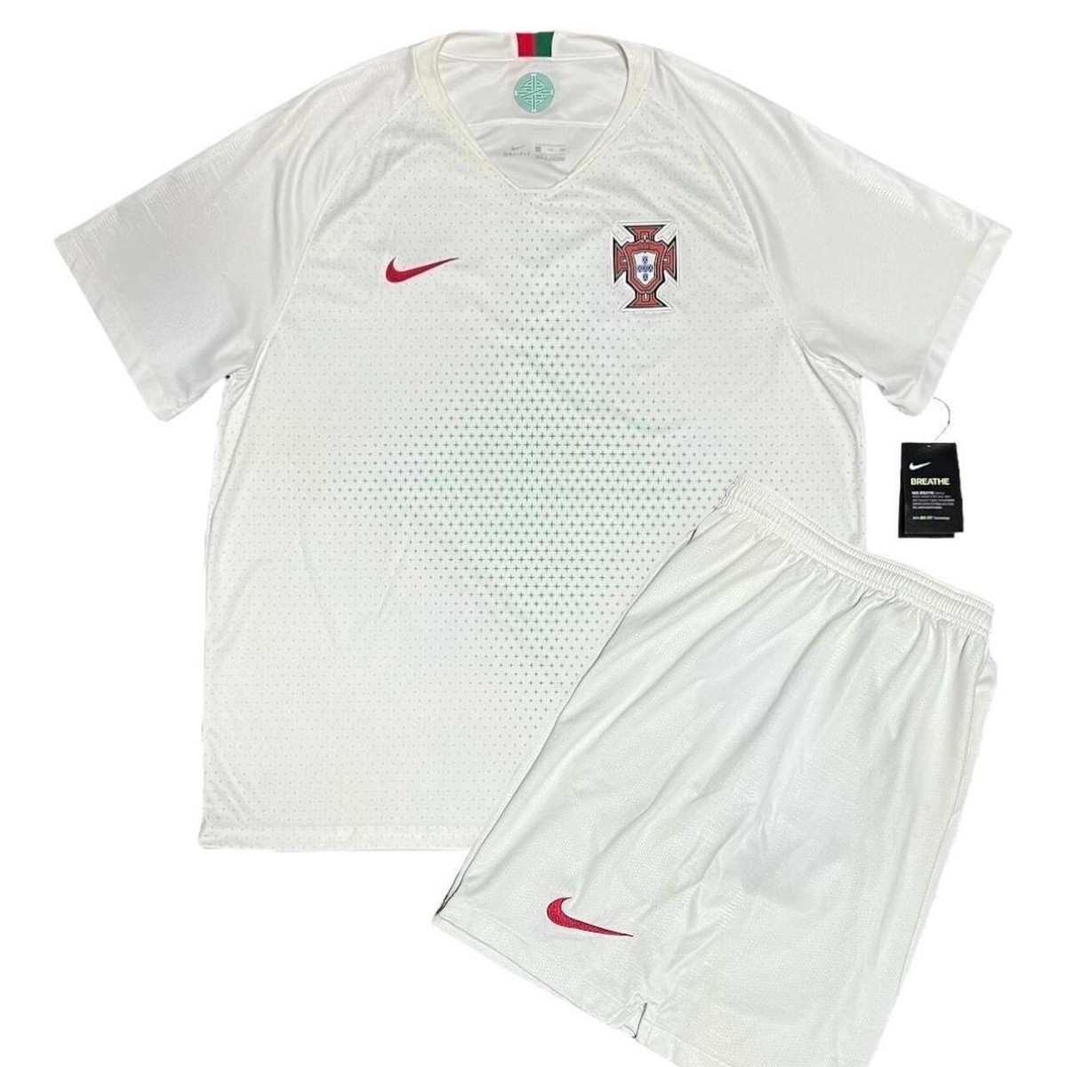 Nike 2018 Portugal Away Stadium Soccer Futbol Jersey & Shorts Set