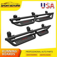 Running Boards for 2018- 2026 Jeep Wrangler JL 4 Door Steel Drop Steps Nerf Bars