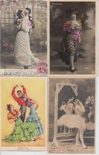 DANCING BALLET 250 Vintage Postcards mostly pre-1940 (L5689) - Picture 6 of 12