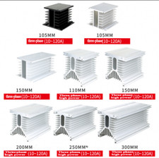 Aluminum Heat Sink for Three Phase Solid State Relay Heat Dissipation 10A -120A