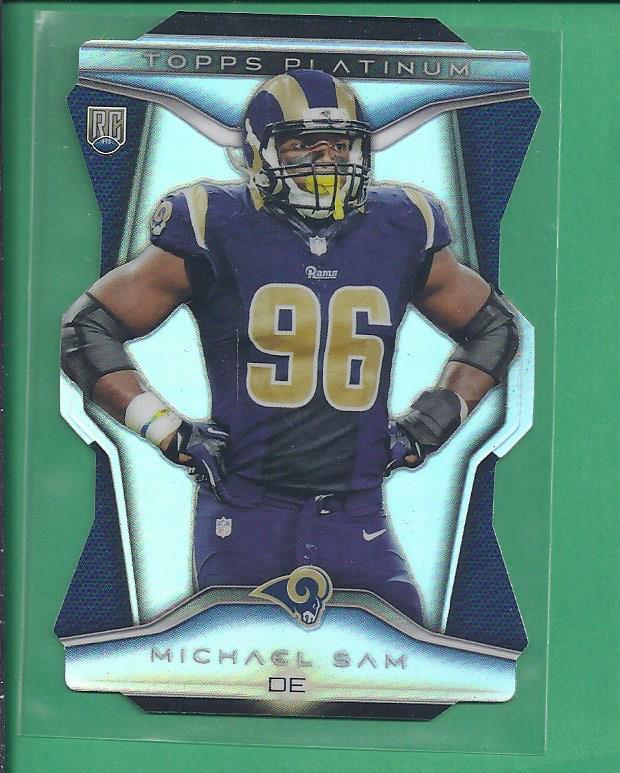 * 2014 Topps Platinum Football Rookie die cut MICHAEL SAM   no.PDC-MS