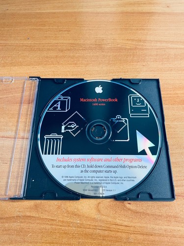 APPLE MACOS 8.0 (1996) SYSTEM SOFTWARE & PROGRAMS FOR POWERBOOK 1400 SERIES - Photo 1/1