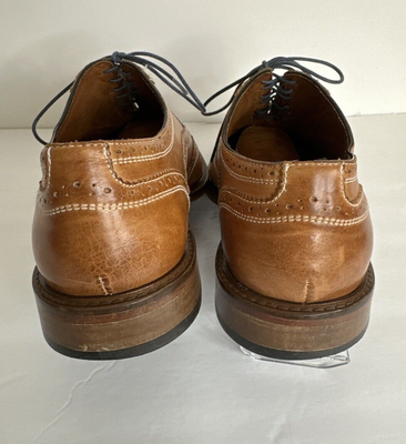 Mercanti Fiorentini Italian Leather Wingtip Oxford Lace Up  display picture 1